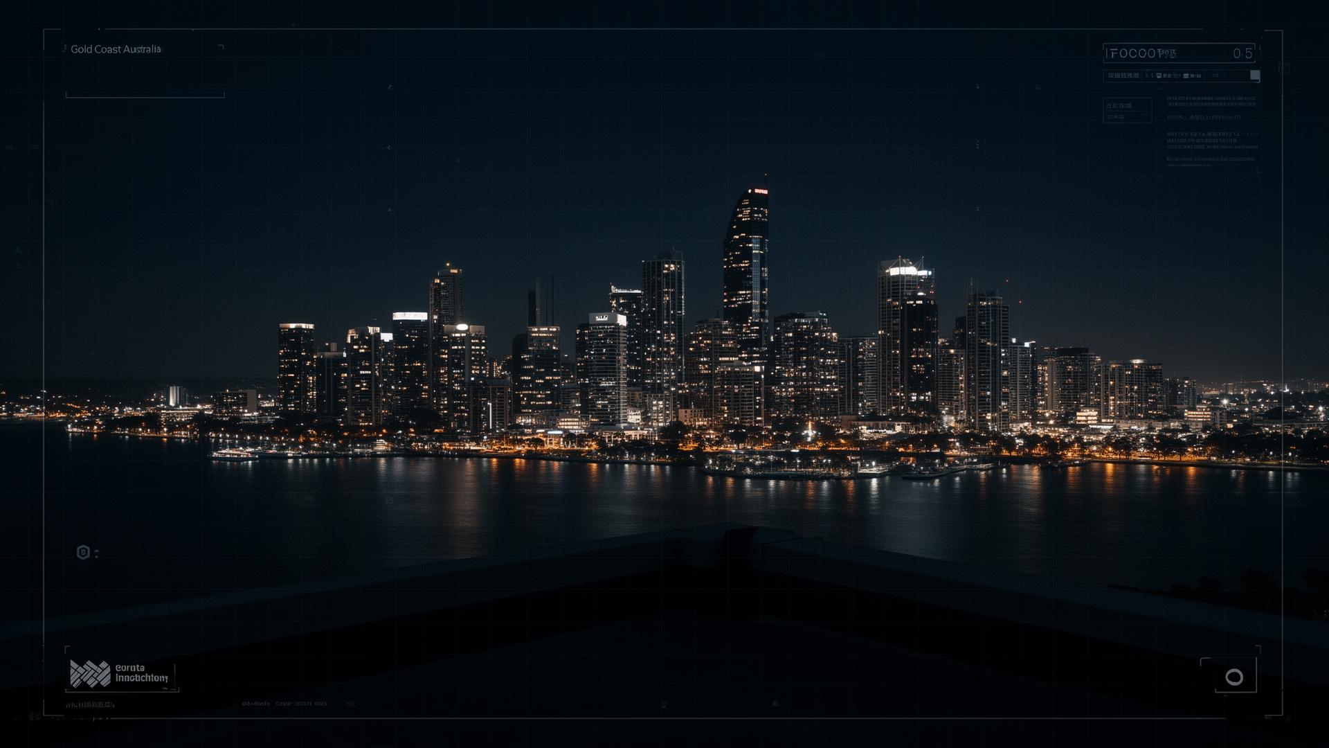 Gold Coast skyline at night
